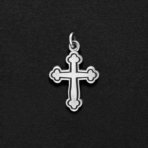 Retired James Avery Botonee Cross Charm - Picture 1 of 3